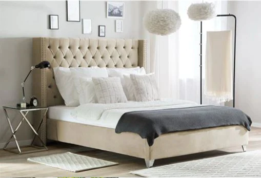 Stacy Queen Bed + Organic Queen Mattress Combo